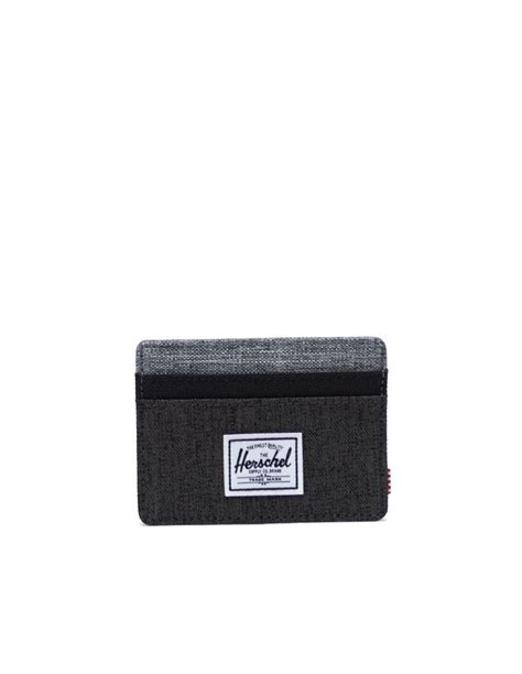 Herschel raven crosshatch wallet